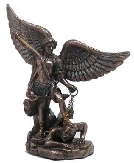 Archangel Michael 5 Inch Bronze Christian Statue