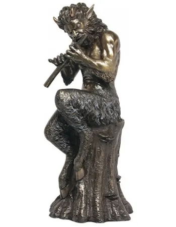 Baccchus Greek God of Nature Satyr Statue