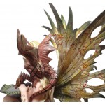 Forest Fairy with Baby Dragon Statue