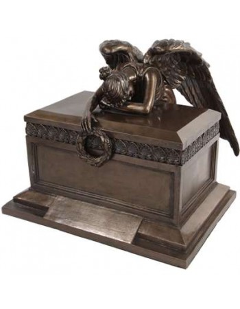 Angel of Bereavement Bronze Memorial Urn