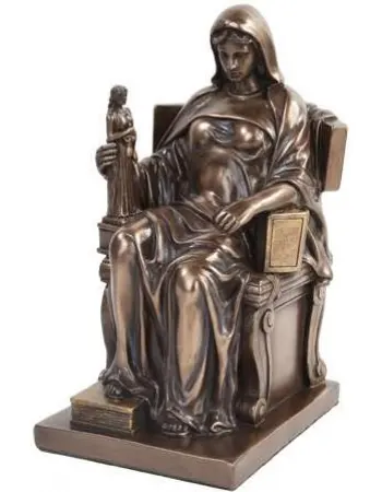 Contemplation of Law Bronze Statue
