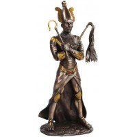 Osiris Egyptian God of the Underworld Bronze Resin Statue