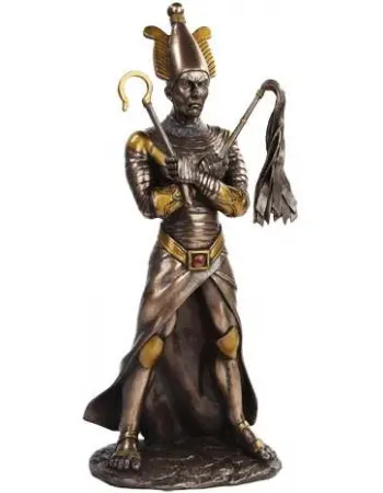 Osiris Egyptian God of the Underworld Bronze Resin Statue