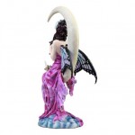 Amethyst Moon Fairy Statue