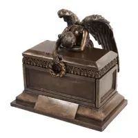 Angel of Bereavement Memorial Keepsake Urn - Bronze