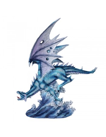 Azure, the Blue Water Dragon Art Statue