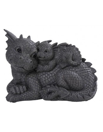 Dragon Family Garden Statue