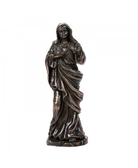 Immaculate Heart of Mary Bronze Catholic Statue