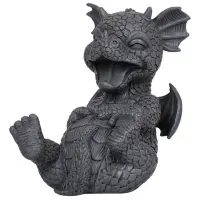 Laughing Dragon Garden Statue