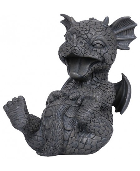 Laughing Dragon Garden Statue