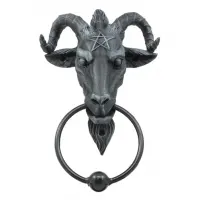 Baphomet Occult Door Knocker with Pentagram