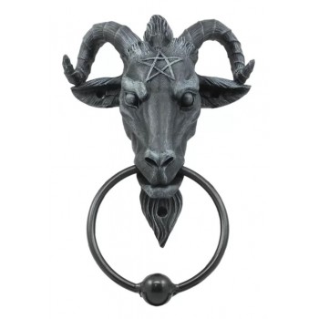 Baphomet Occult Door Knocker with Pentagram