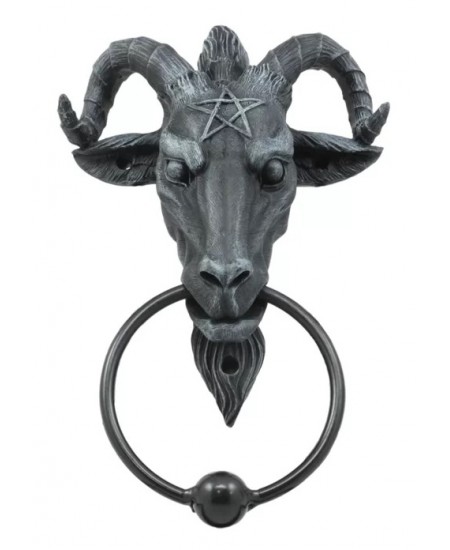 Baphomet Occult Door Knocker with Pentagram