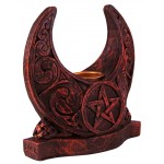 Crescent Moon Pentacle Candle Holder