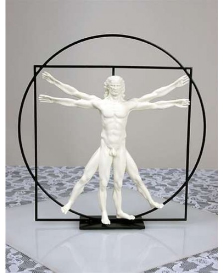 Vitruvian Universal Man by DaVinci Museum Replica Statue