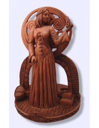 Brigit Goddess of the Hearth Candle Holder Statue