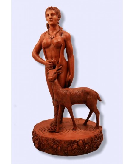 Diana with Stag Goddess Statue