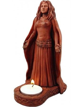 Moon Goddess Divine Feminine Votive Statue