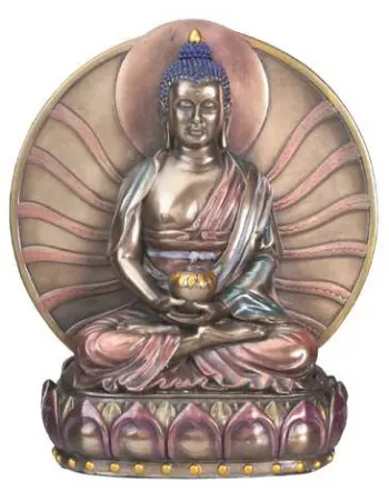 Buddha Anitabha Bronze Resin Statue