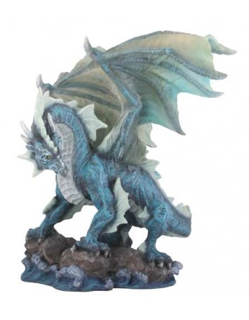 Water Dragon Blue Statue