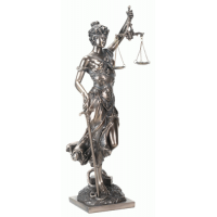 Lady Justice with Scales Bronze Statue
