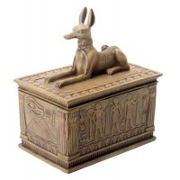 Anubis Sandstone Color Resin 5 Inch Box