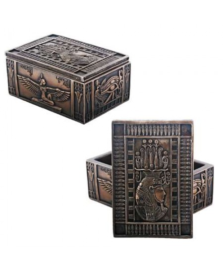 Isis Bronze Resin Jewelry Box