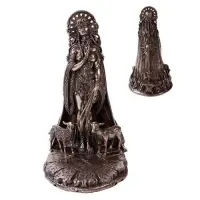 Brigid Bronze Finish Celtic Goddess Statue