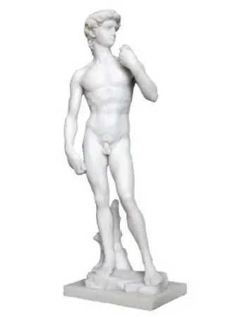 David by Michelangelo White Marble Statue