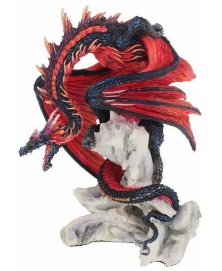 Bloodfire Red Dragon Statue