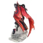 Bloodfire Red Dragon Statue