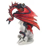 Bloodfire Red Dragon Statue