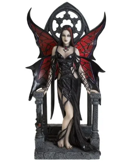 Aracnafaria Black Widow Fairy Statue