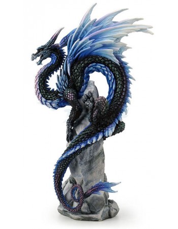 Sapphire Sentinel Dragon Statue