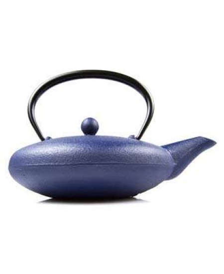 Blue Cast Iron Tea Pot