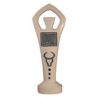 Labyrinth Lord White Stone Finish Altar Statue