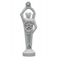 Pentacle Lord White Stone Finish Altar Statue