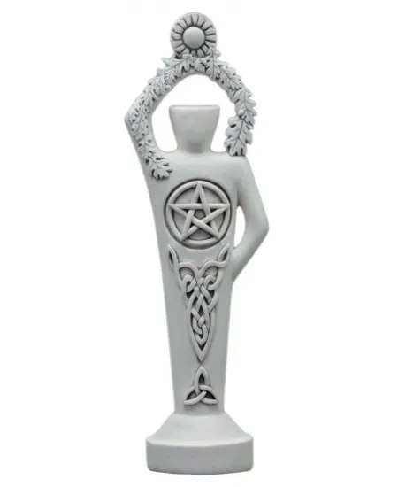 Pentacle Lord White Stone Finish Altar Statue